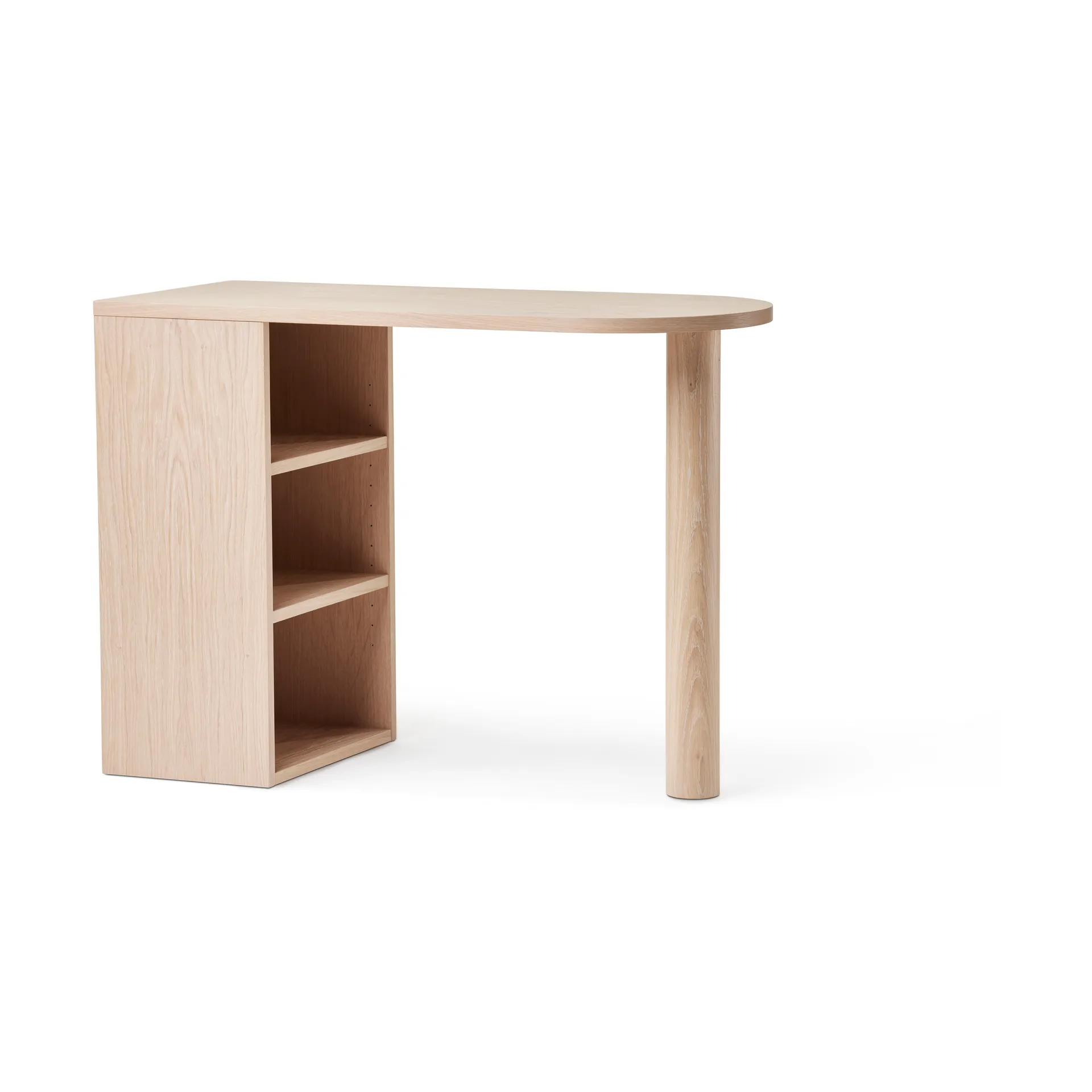 Hub skrivebord, Hvitoljet eik, 100x73x43 cm A2