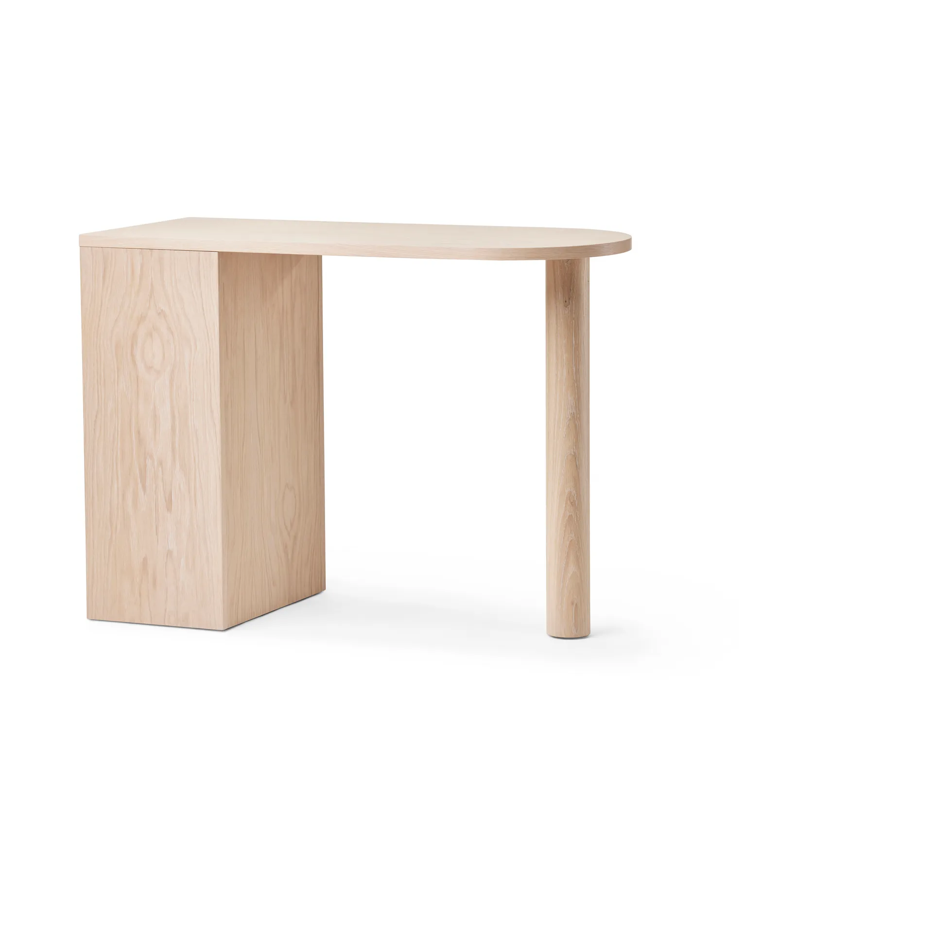 Hub skrivebord, Hvitoljet eik, 100x73x43 cm A2