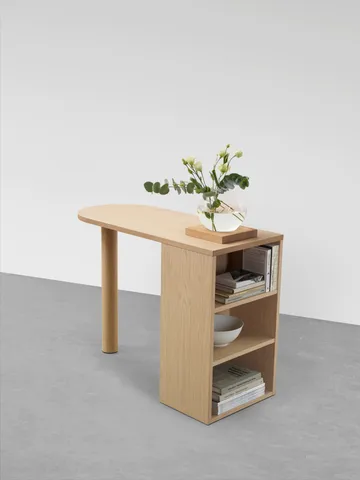 Hub skrivebord - Hvitoljet eik, 100x73x43 cm - A2