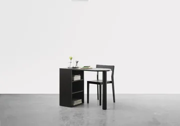 Hub skrivebord - Svartbeiset eik, 100x73x43 cm - A2