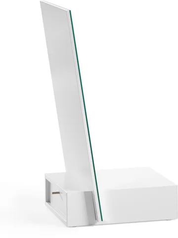 Me bordsspeil med oppbevaring - Hvit, 34x57x30 cm - A2