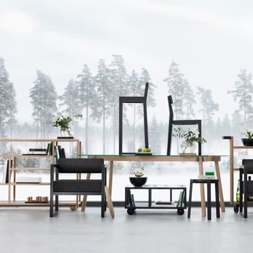 Show hylle med marmortopp - Eik - A2