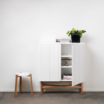 White Cabinet skap - eik - A2