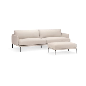 Baron ottoman 60x96 cm - Bohemian 010, svarte stålføtter - Adea