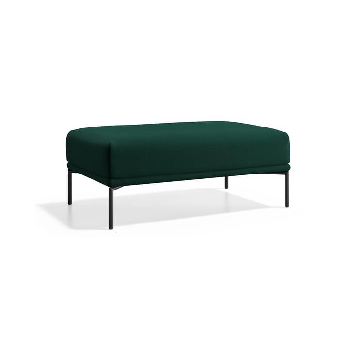 Baron ottoman 60x96 cm - Matrix 06 Green-svarte ben - Adea