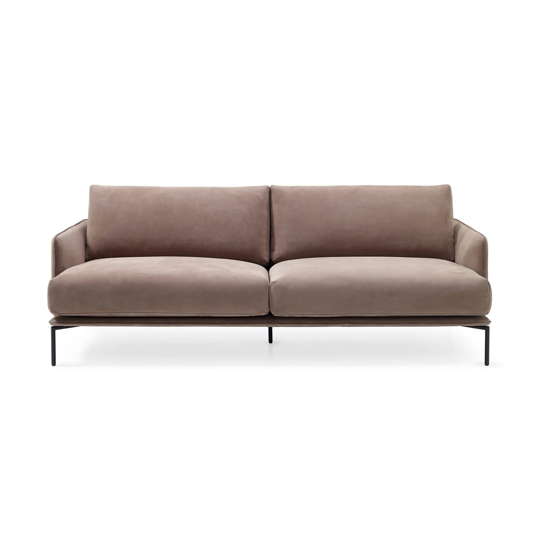 Baron sofa 3-seters, Lær adea nubuck 30-9-210 cm Adea