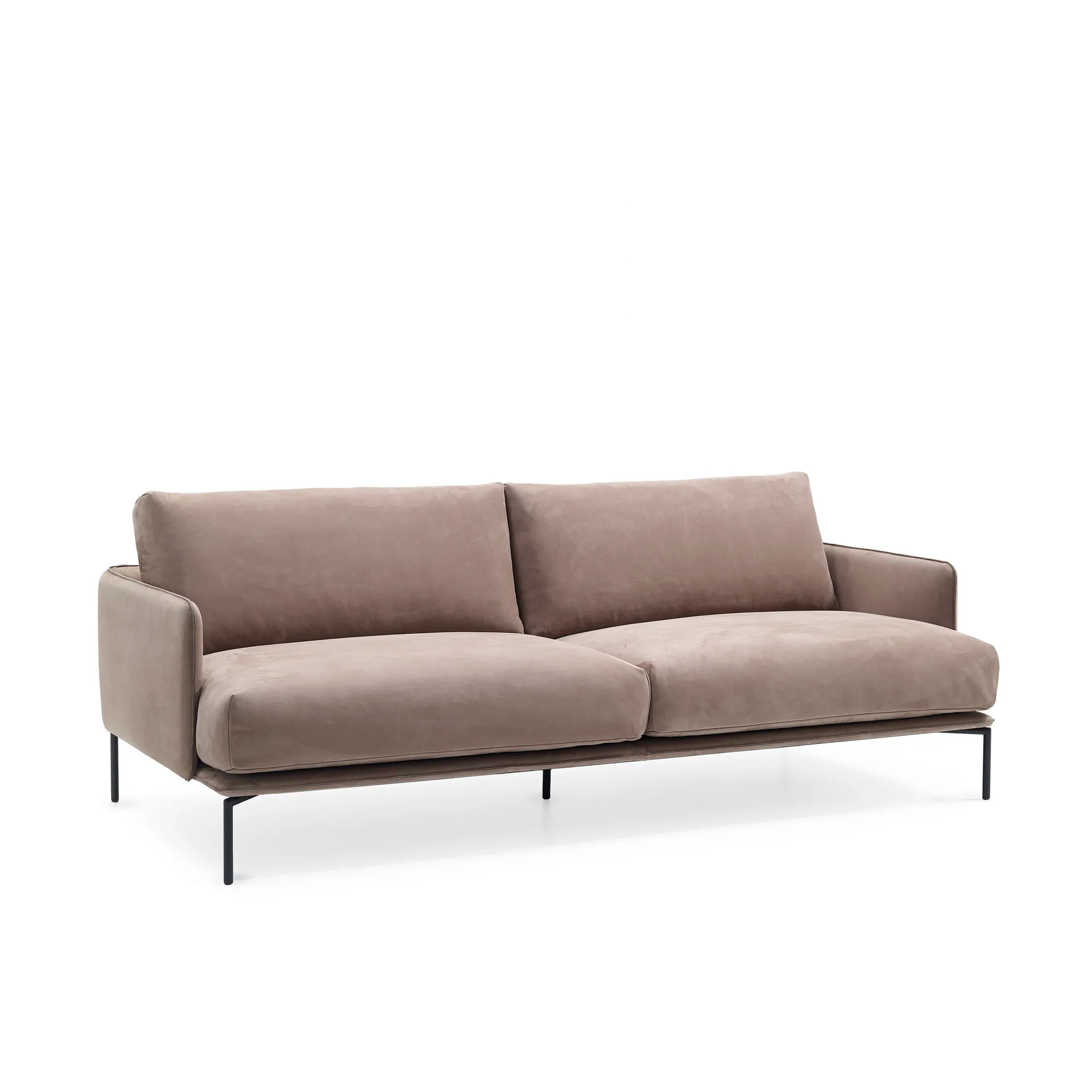 Baron sofa 3-seters, Lær adea nubuck 30-9-210 cm Adea