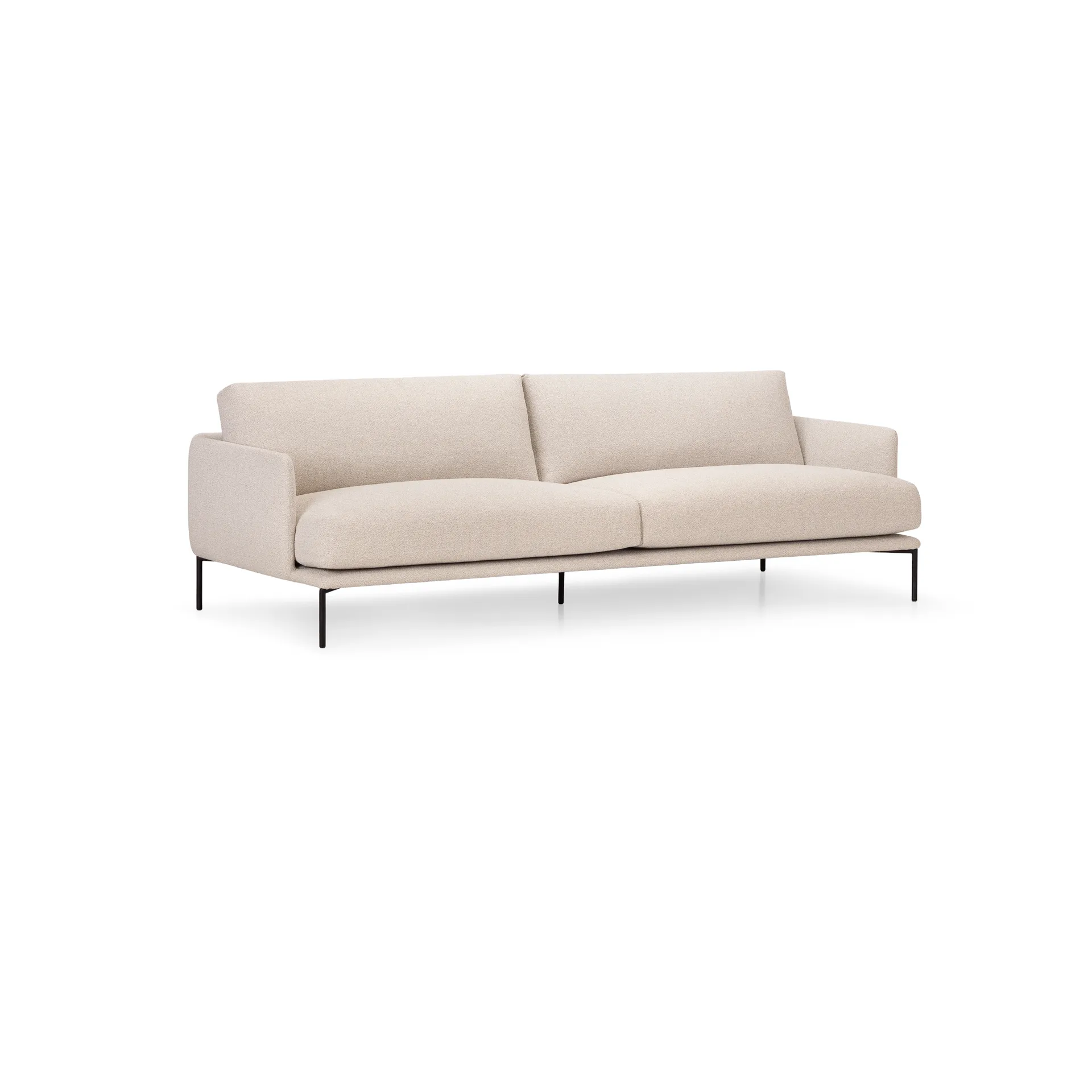 Baron sofa 3-seters, Stoff bohemian 000 hvit-237 cm Adea