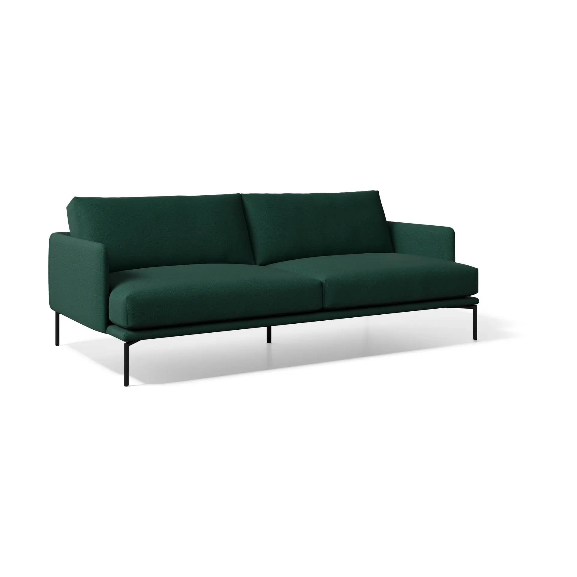 Baron sofa 3-seters, Tyg matrix 06 Green-237 cm Adea