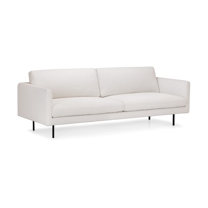 Basel sofa 220 cm - Siru 93 white-svarte ben - Adea