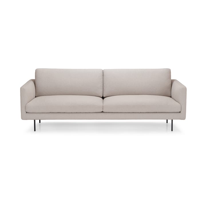 Basel sofa 220 cm, Siru 94 beige-svarte ben Adea