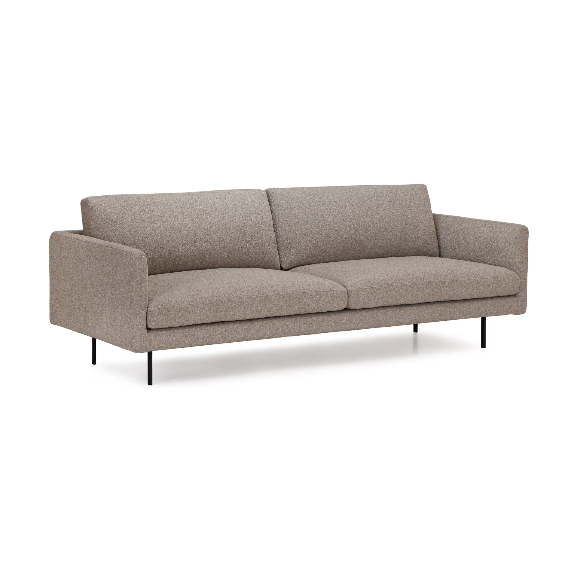 Basel sofa 220 cm, Siru 97 sand-svarte ben Adea