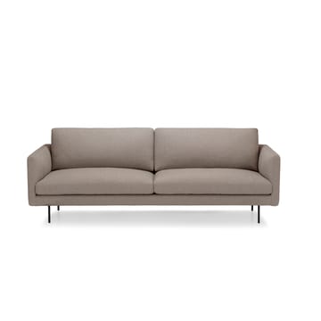 Basel sofa 220 cm - Siru 97 sand-svarte ben - Adea