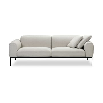 Bon sofa 3-seter - Bohemian 000 hvit-svarte ben - Adea