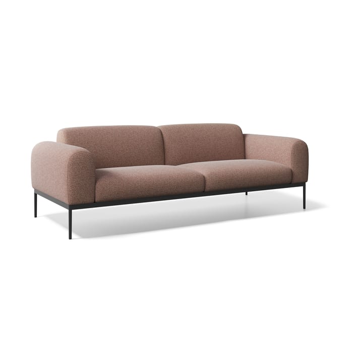 Bon sofa 3-seter - Bohemian 080 orange-svarte ben - Adea