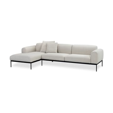 Bon sofa 3-seter divan venstrestilt - Bohemian 000 hvit-svarte ben - Adea