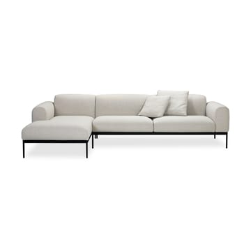 Bon sofa 3-seter divan venstrestilt - Bohemian 000 hvit-svarte ben - Adea