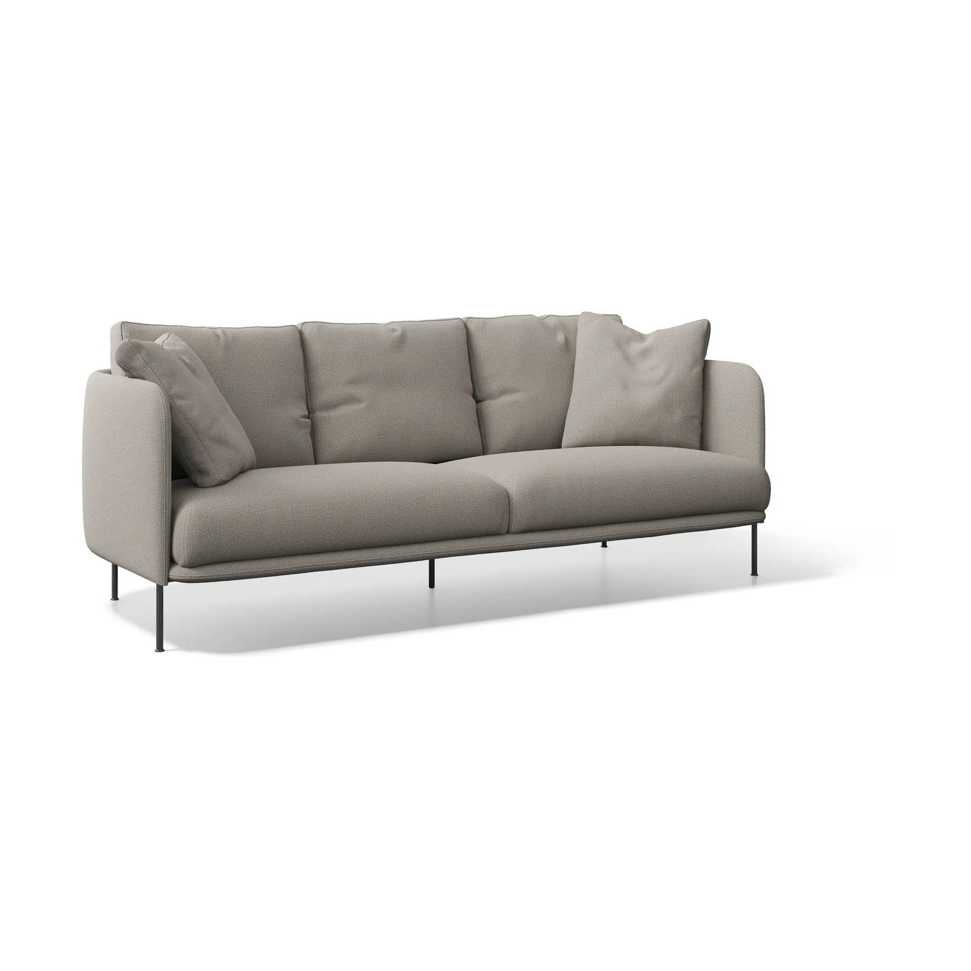 Bonnet Grand sofa, Baltimore 04 brun-svarte ben Adea