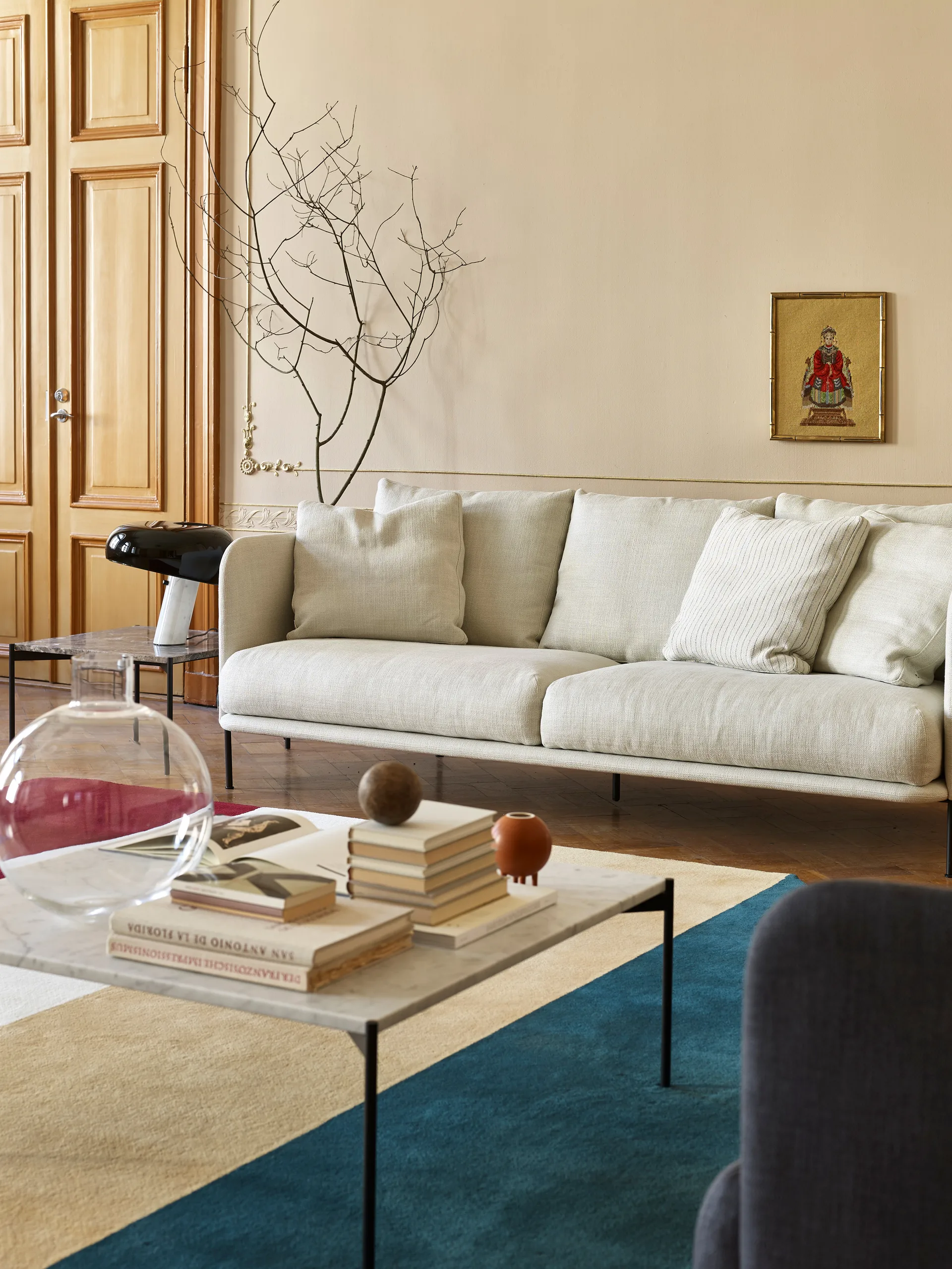 Bonnet Grand sofa, Baltimore 04 brun-svarte ben Adea