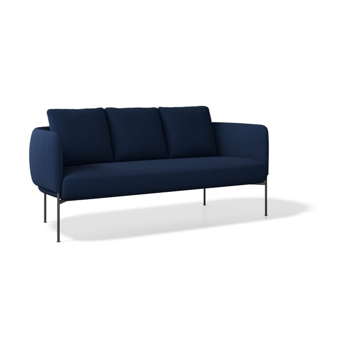 Bonnet sofa 3-seters - Matrix 12 blå-svarte ben - Adea