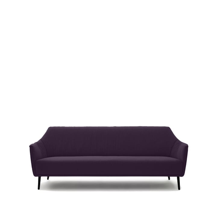 Ell sofa - Dumet 800-110 mørklilla-svarte ben - Adea