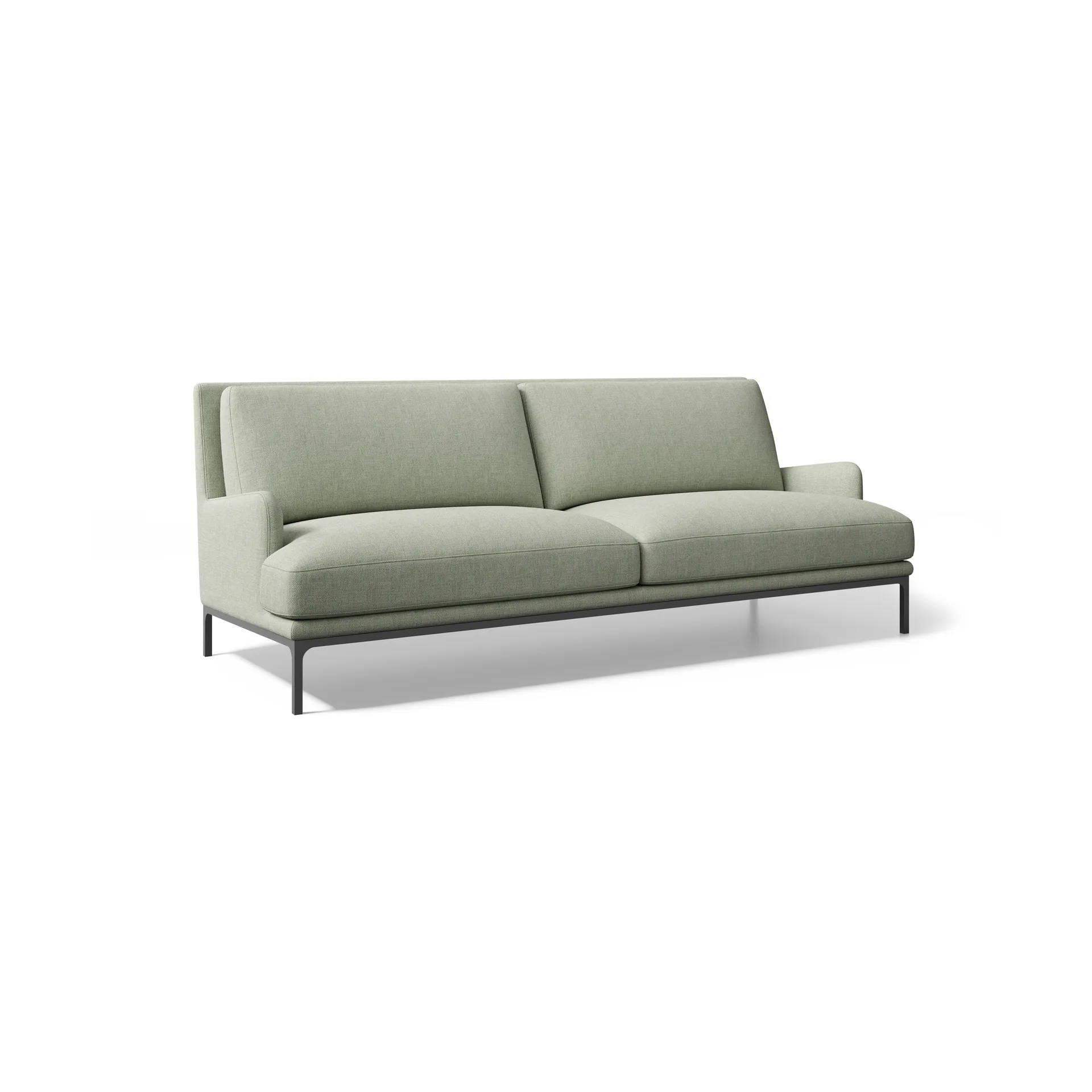 Mr. Jones sofa 230 cm, Lumo 185 grønn-ingen hjul Adea