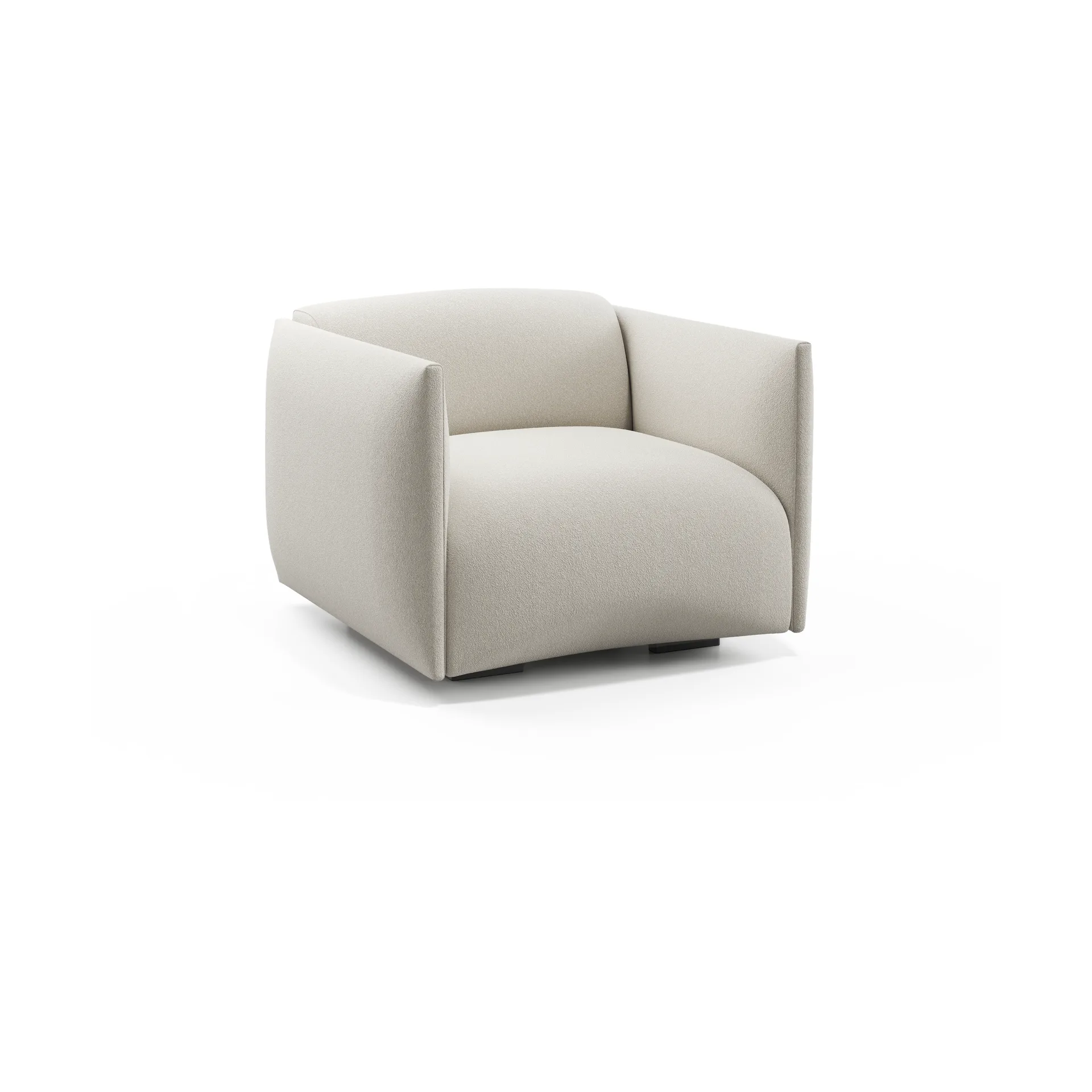 Origami lenestol, Orsetto 0012 beige-svarte ben Adea