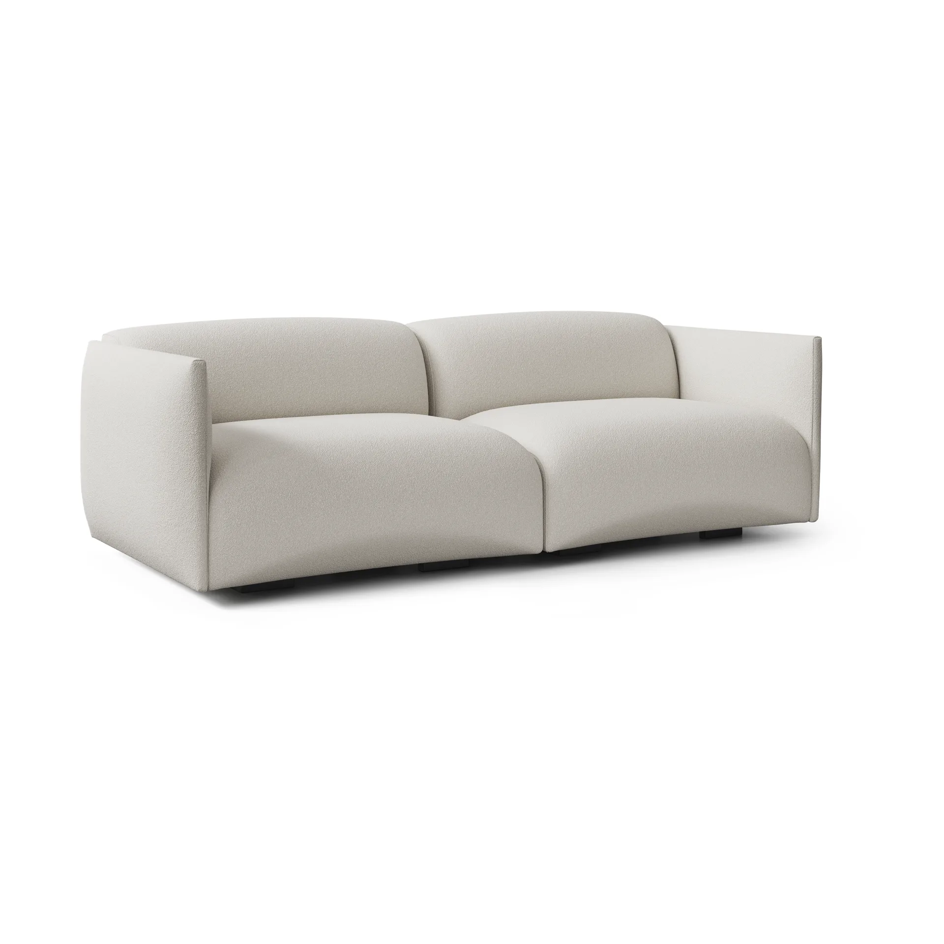 Origami sofa 3-seter, Orsetto 0012 beige-220 cm Adea
