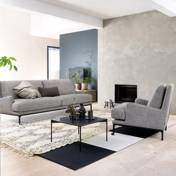 Plateau sofabord - marmor brun-svart underrede-60x60 - Adea