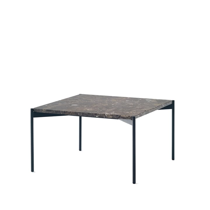Plateau sofabord - marmor brun-svart underrede-60x60 - Adea