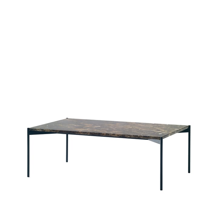 Plateau sofabord - marmor brun, svart understell, 60x100 - Adea