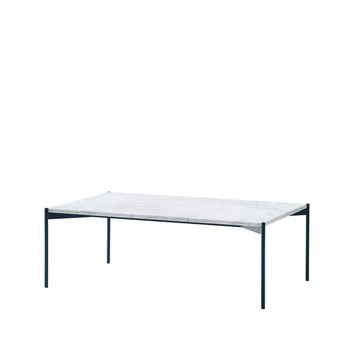 Plateau sofabord - marmor hvit, svart understell, 60x100 - Adea