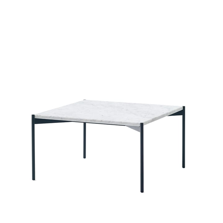 Plateau sofabord - marmor hvit, svart understell, 60x60 - Adea