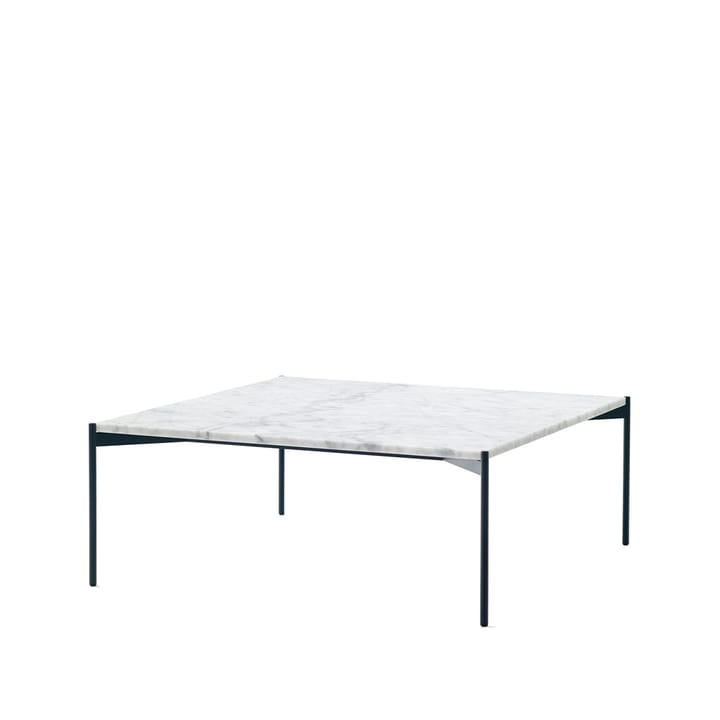 Plateau sofabord - marmor hvit, svart understell, 90x90 - Adea