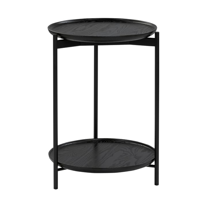 Plateau Wood sofabord Ø40 cm - Ask svart-svarte ben - Adea