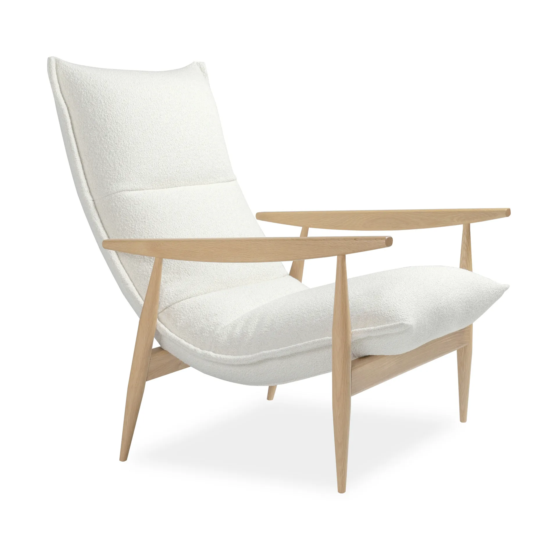 Tao lenestol, Orsetto 0011 hvit-natural eik ben Adea