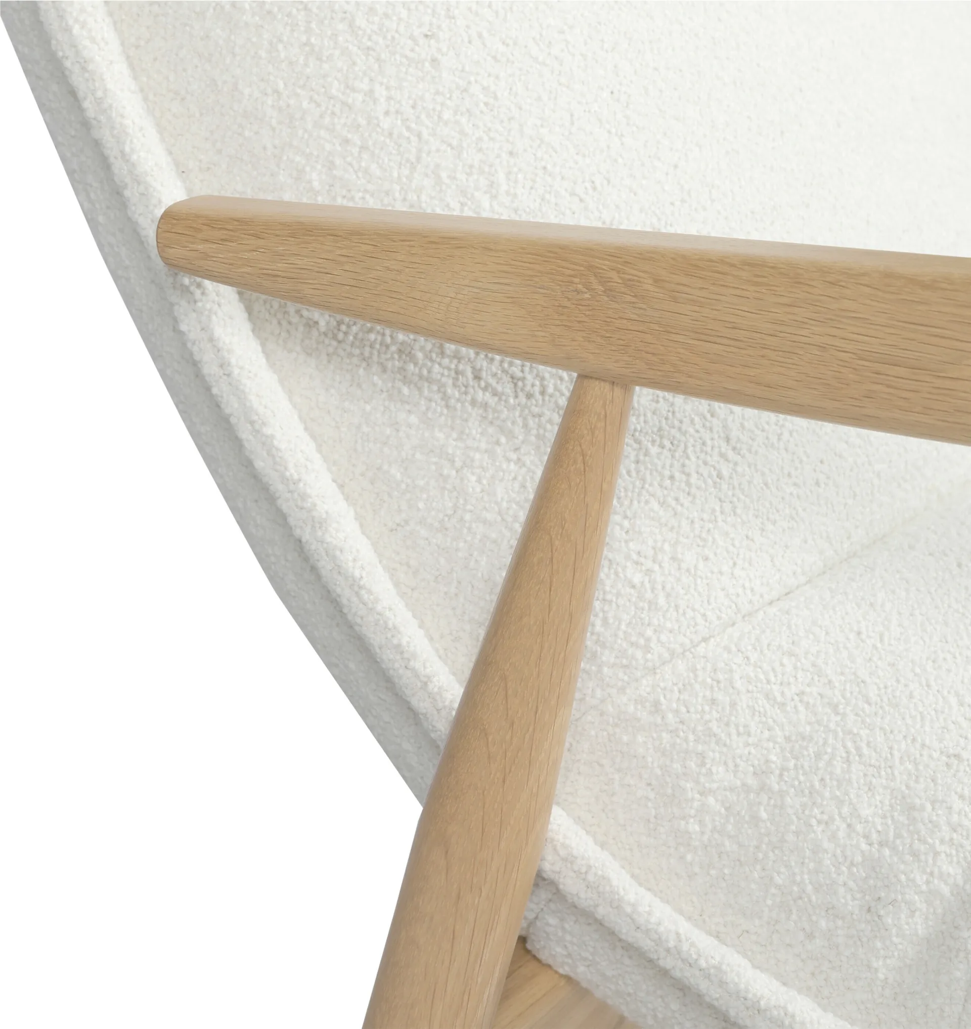 Tao lenestol, Orsetto 0011 hvit-natural eik ben Adea