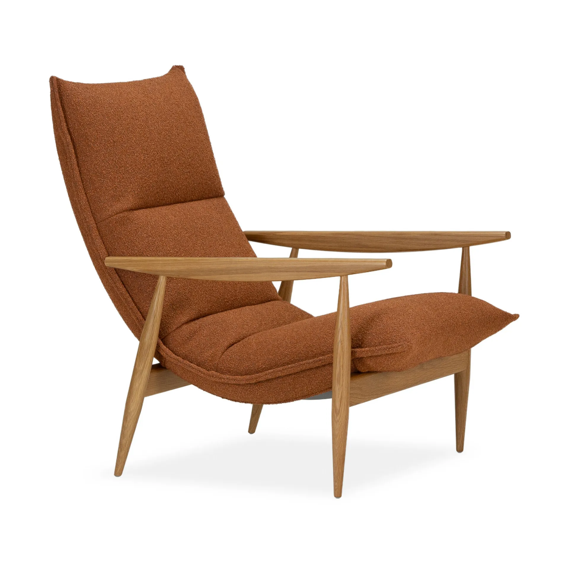 Tao lenestol, Orsetto 0724 orange-natural eik Adea