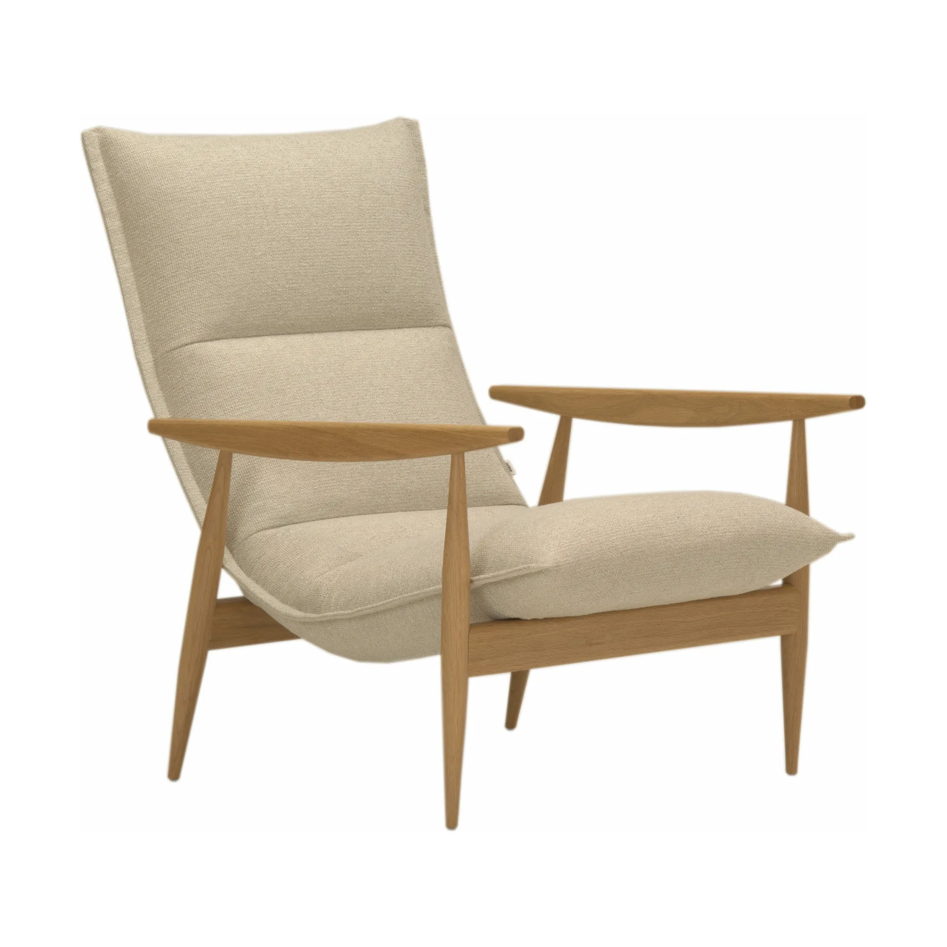 Tao lenestol, Verso 001 beige-natural oak Adea