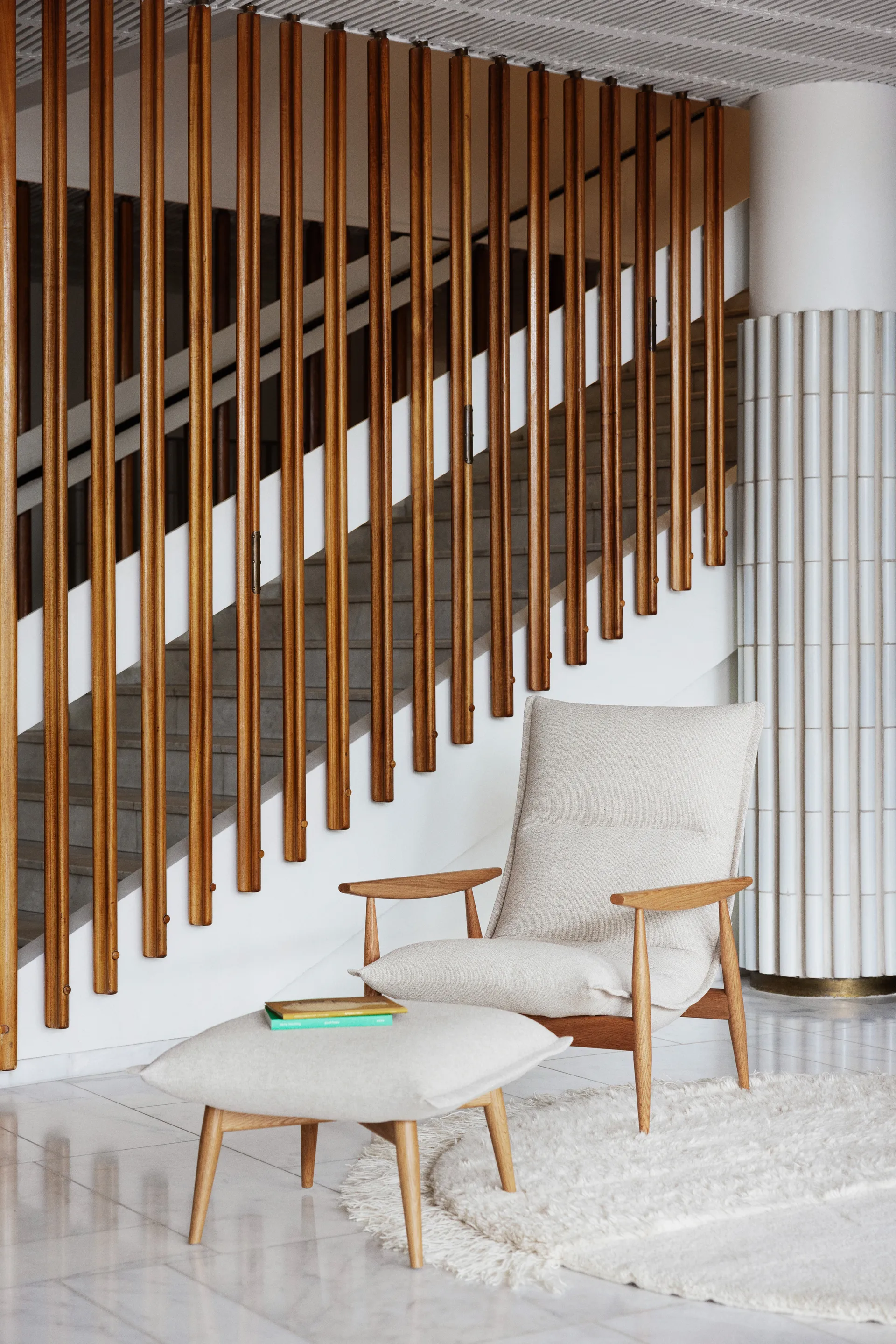 Tao lenestol, Verso 001 beige-natural oak Adea