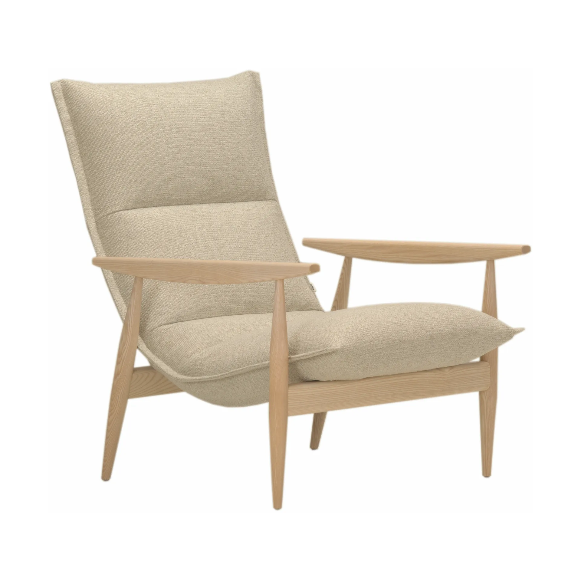 Tao lenestol, Verso 001 beige-white ask Adea