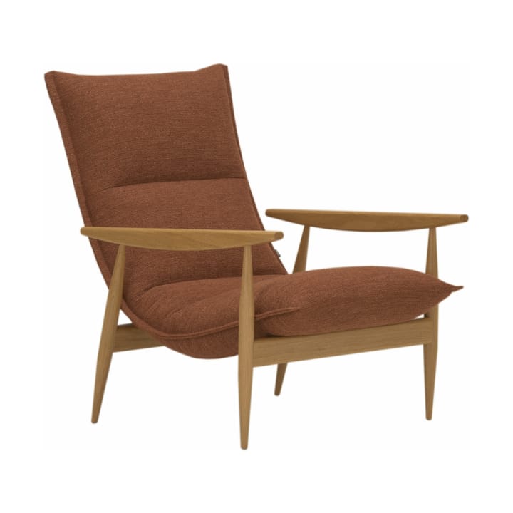 Tao lenestol - Verso 096 red-natural oak - Adea