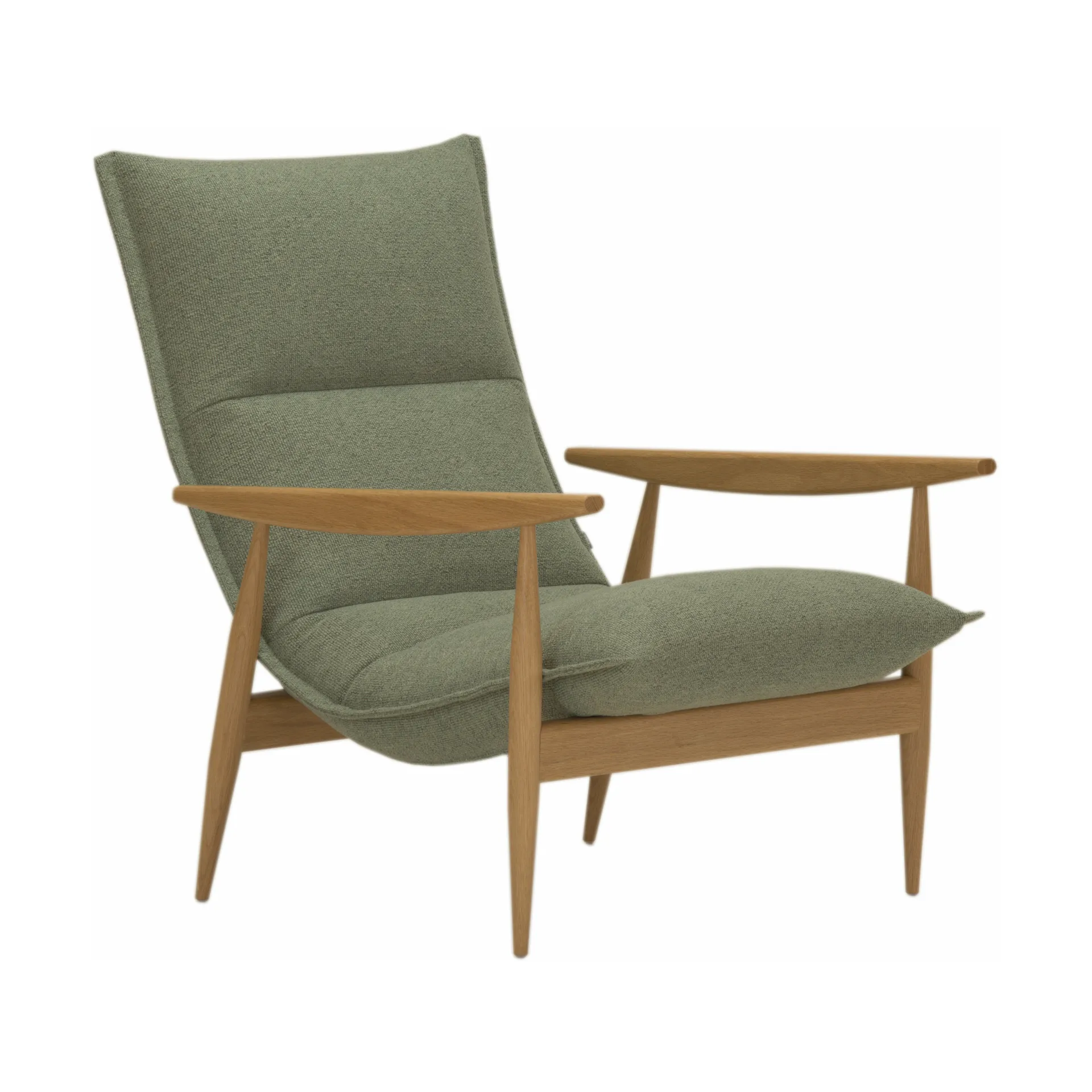 Tao lenestol, Verso 193 green-natural oak Adea