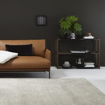 The Botanic Shelf Medium hylle - eik svartbeiset, svarte metallhyller - Adea