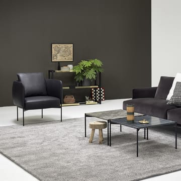 The Botanic Shelf Medium hylle - eik svartbeiset, svarte metallhyller - Adea
