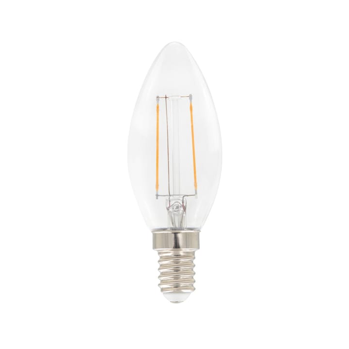 Airam Filament LED kronelys C35 lyspære - Klar, dimbar e14, 3w - Airam