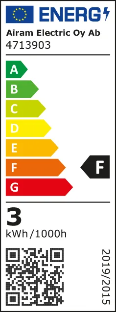 Airam LED lyspære G9 - klar, dimbar, 2700K 300lm 3W - Airam