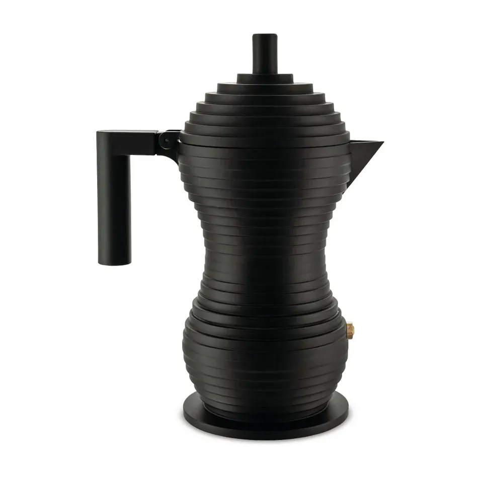 Pulcina espressobrygger svart, 30 cl, 6 kopper Alessi