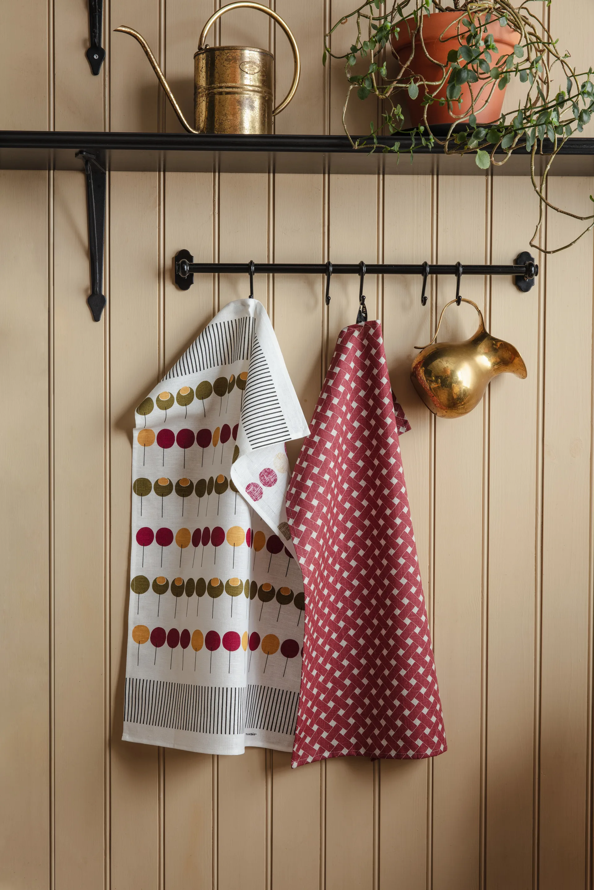 Korg kjøkkenhåndkle 47x70 cm, Rød Almedahls