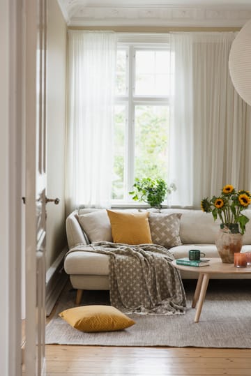 Korg pledd 170x120 cm - Grønn-beige - Almedahls